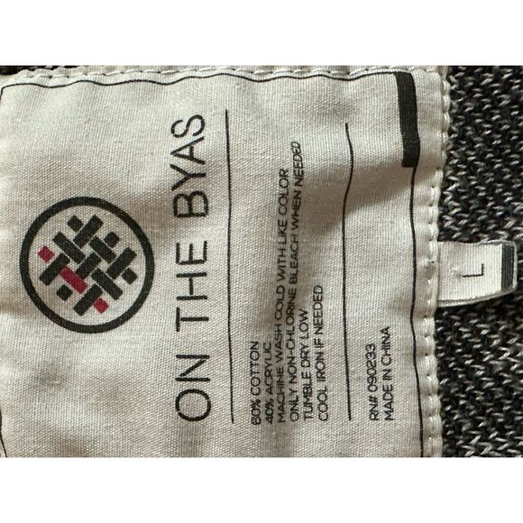 On The BYAS Men's Geometric Cardigan Sweater Multicolor Size L - Picture 4 of 4